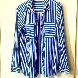 Express slim fit portofino striped